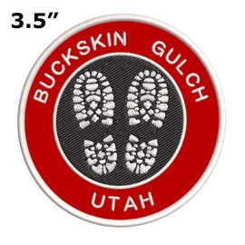 Buckskin Gulch, Utah Hiking Boot Embroidered Premium Patch DIY Iron-on or Sew-on Decorative Badge Emblem Vacation Souvenir Travel Gear Clothes Appliques