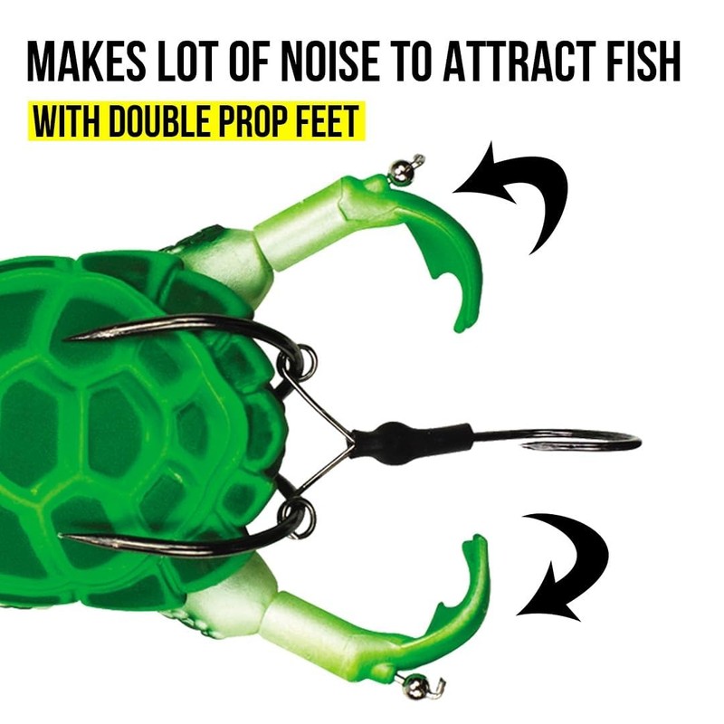 Lunkerhunt Turtle Fishing Lure for Bass Trout Fising | Topwater