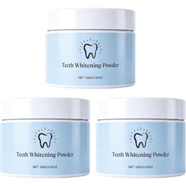 Teeth Whitening Tooth Powder, Remove Coffee Tea Smoke Surface Stains, Gentle Breath Freshen Daily Oral Care (3pcs)