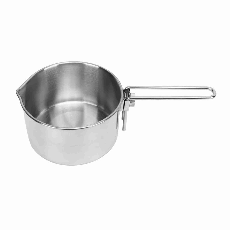 Camping Pot 304 Stainless Steel Portable Camping Kettle with Foldable