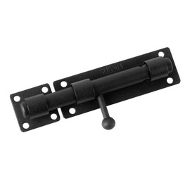 Heavy Duty Solid 304 Stainless Steel Slide Lock for Wooden,Fence,Yard Door,Barn Door,Interior,Outdoor, Padlock Latches Heavy Duty Barrel Bolts Safety. (Black 6.3 inch)