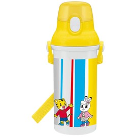 Skater PSB5SANAG-A Children's Ag+ Antibacterial Plastic Water Bottle, 16.9 fl oz (480 ml), Shimajiro, 21 Made in Japan