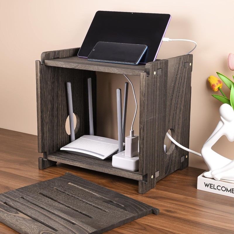 WiFi Router Storage Box Modem Cable Shelf Router Cover Router