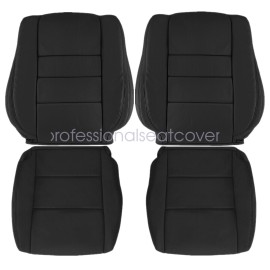 Honda For 2008-2012 Honda Accord 4-Door Driver & Passenger Leather Seat Cover Black