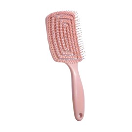 CRWP Hollow Out Scalp Massage Feature detangler brush with crwp card.