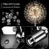 BesLowe 69'' Crystal Floor Lamp for Living Room, Modern Standing