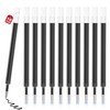 10pcs Replacement Black Pen Refills 0.5mm Black Ink Pen Refills,
