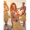 Giegxin Natural Raffia Grass Skirts Tropical Luau Hula Skirt for