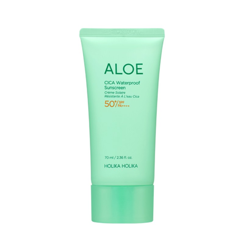 Holika Holika [리뉴얼] 홀리카홀리카 알로에 시카 워터프루프 선크림 70ml, 2개