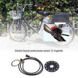 EMSea 12 Magnets Pulse Assist System Speed Sensor with 3Pin Male Connector 90cm Cable for Electric Bicycle E-bike PAS
