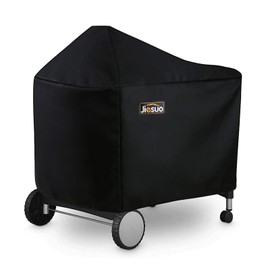 Jiesuo BBQ Grill Cover for Weber Performer Deluxe Charcoal: Heavy Duty Waterproof 22 Inch BBQ Cover for Weber Performer Charcoal Grills