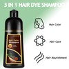 Natural Light Brown Hair Dye Shampoo 3 in 1, Hair