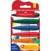 FABER-CASTELL 120409 Wax Crayons from 3 Years, Finger Crayons, 6
