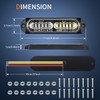 Nilight 8PCS Led Strobe lights 12LED Green white Emergency Light
