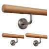 TIBU Handrail Wooden Beech Diameter 35 mm Railing Stairs 0.3