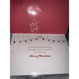 PS greetings Merry Christmas Wonderful  Aunt - Envelope 064 Pretty Beautiful