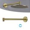 Wall Mounted Shower Arm 16 Inch Extension Pipe Shower Head