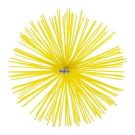 Ruecab Chimney Brush - Standard Female Thread of M12mm - Synthetic Bristles - Suitable for Unsheathed Pipes and Drain Cleaning - Ø 250mm