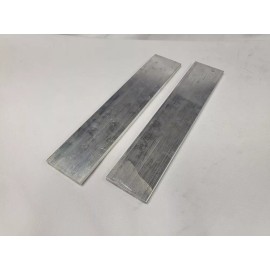 USA 6061 Aluminum Flat Bar, 1/4" x 2" x 12" long, Solid Stock, Plate, Machining, 2pk
