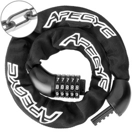 APECYC Bike Chain Lock Heavy Duty, 5 Digit Combination Anti-Theft Bicycle Lock, 3 FT Hardened Steel Square Links Locks for Bike, E-Bike, Motorcycle, Scooter, Gate