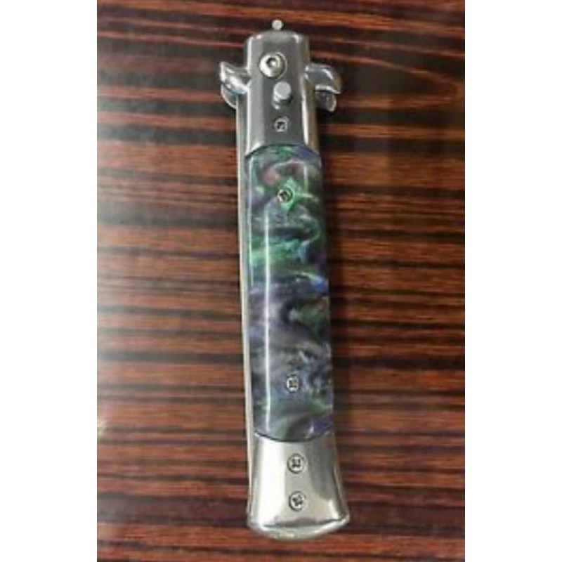Stilleto Rainbow SWITCHBLADE COMB Italian Stiletto Style Knife Automatic Switch