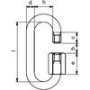 Riggatec Quick Link 4 mm DIN 56926 Galvanised Form B