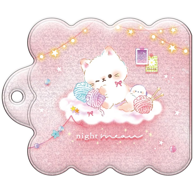 Coolier Memo Shiny Fluffy Memo Night Miau Handmade 04050