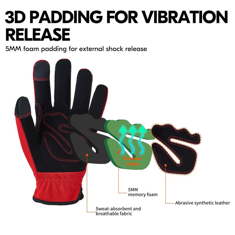 Vgo... Work Gloves Touchscreen Utility, Safety Working Gloves Men for