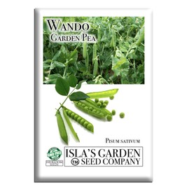 Wando Garden Pea Seeds (Pisum sativum) – 50+ Heirloom Non-GMO Seeds by Isla’s Garden Seeds, Sweet Shelling Peas, Cool-Season Garden Favorite, Early Harvest Pods, Backyard Vegetable Patch Variety