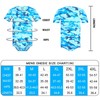Landofgenie Short Sleeve Onesie Adult One Piece Pajamas Camouflage Bodysuit