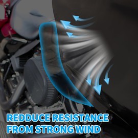 KAKABAS Smoke Wide Wind Deflector for Touring,Side Wind Windshield Fairing Air Deflectors Compatible with Harley 2015-2021 Touring Road Glide Special FLTRXS FLTRX CVO Ultra FLTRUSE Ultra FLTRU Limited