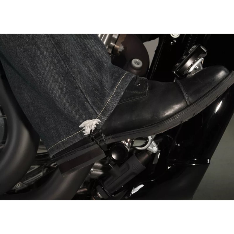 Biker Boot Straps 6" Silver Eagle Biker Boot Straps