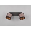 Reality Leuchten Davos R81552041 Spotlight Bar Metal Matte Black Fabric