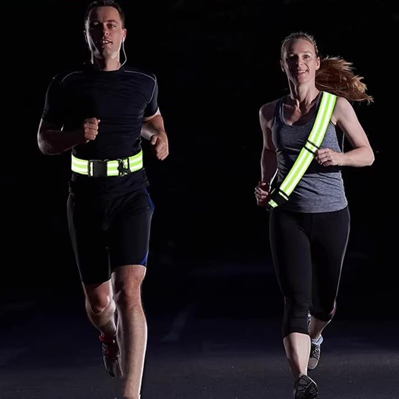FineGood Reflective Taski Reflective Belt, Fluorescent Belt, Improved Night Visibility,