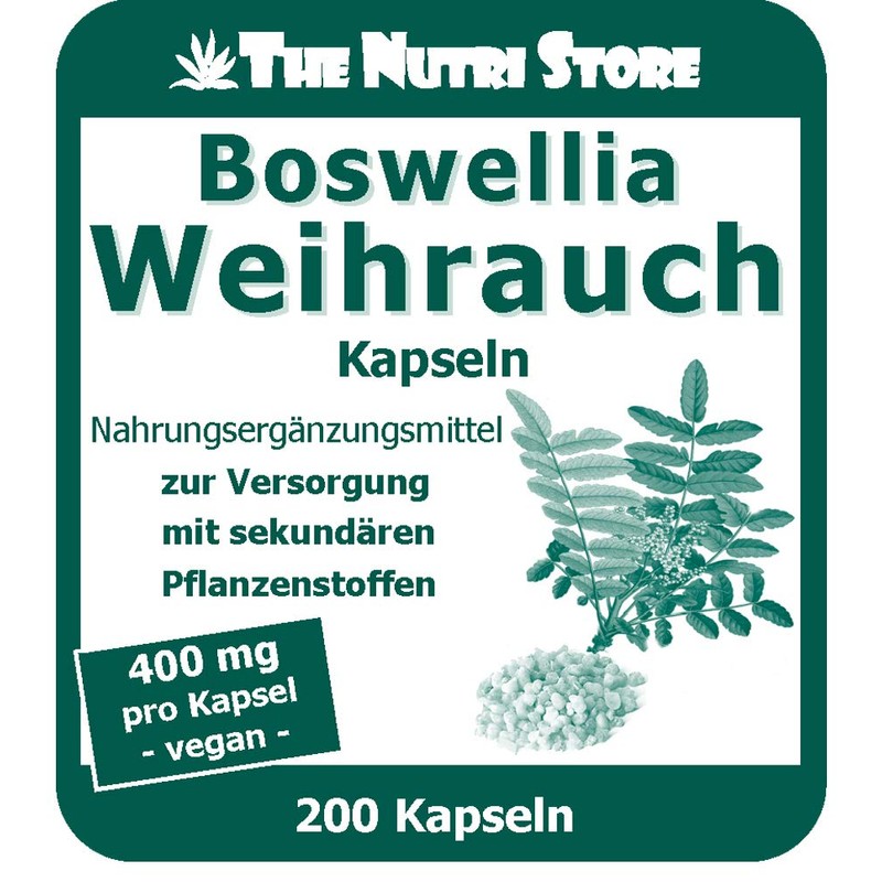 Frankincense Boswellia Extract 400 mg Capsules Pack of 200 -