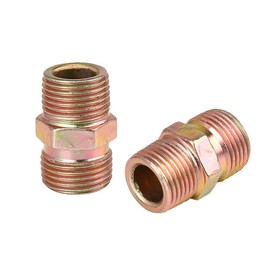 X AUTOHAUX 3pcs 3/8" NPT to M18 x 1.5mm Male Straight Air Hose Fitting Connector Adapter
