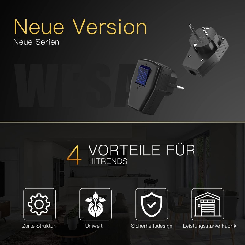 Schuko Plug with Switch, Protective Contact Plug IP20 250V (16A),