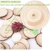 Natural Wood Slices Craft Unfinished Wood kit Predrilled with Hole