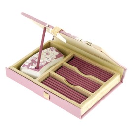 Chiyo Uno Happy Scent, 36 Sticks, Cherry Blossom Incense Stand Included