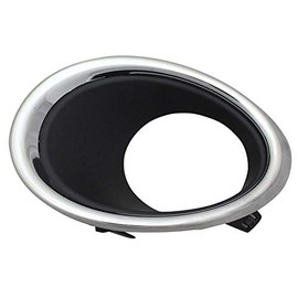 2017-2019 Nissan Qashqai Front Driver Side Fog Light Bezel; Textured Black And Chrome Finish; Made Of Plastic Partslink NI1038156
