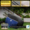 LI LIBZAKI 420D Zero Turn Mower Cover ,Waterproof Marine Grade