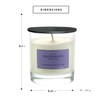 Pecksniffs Lavender & White Tea Scented Candle | Elegant Glass
