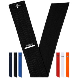 Exxact Sports Streamer Towel Football with Hook & Loop Fastener, Ultra Light Quarterback QB Black Football Towel to Clean Hands, Visor, Gloves - Highly Absorbent, Quick-Dry (Black)