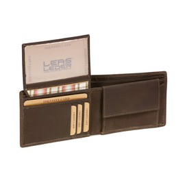 Mens Wallet Vintage-Style LEAS MCL, Genuine Leather, brown - ''LEAS Basic-Vintage-Collection''