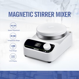 LACHOI Lab Hot Plate Stirrer Magnetic Stirrer LCD 280℃ 5L 5.3in Stir Plate