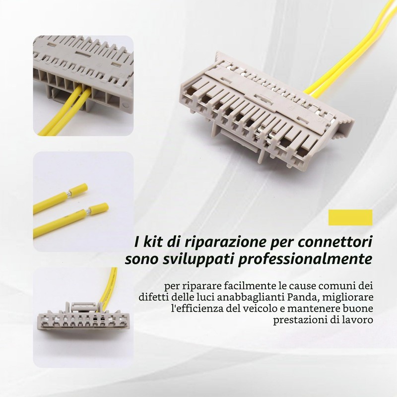 HISports Kit di riparazione connettore 90 025, cablaggio faro Bodycomputer