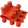 TOPYS 15 Cavities Cylindrical Fondant Silicone Mold DIY Cylinder Pastry