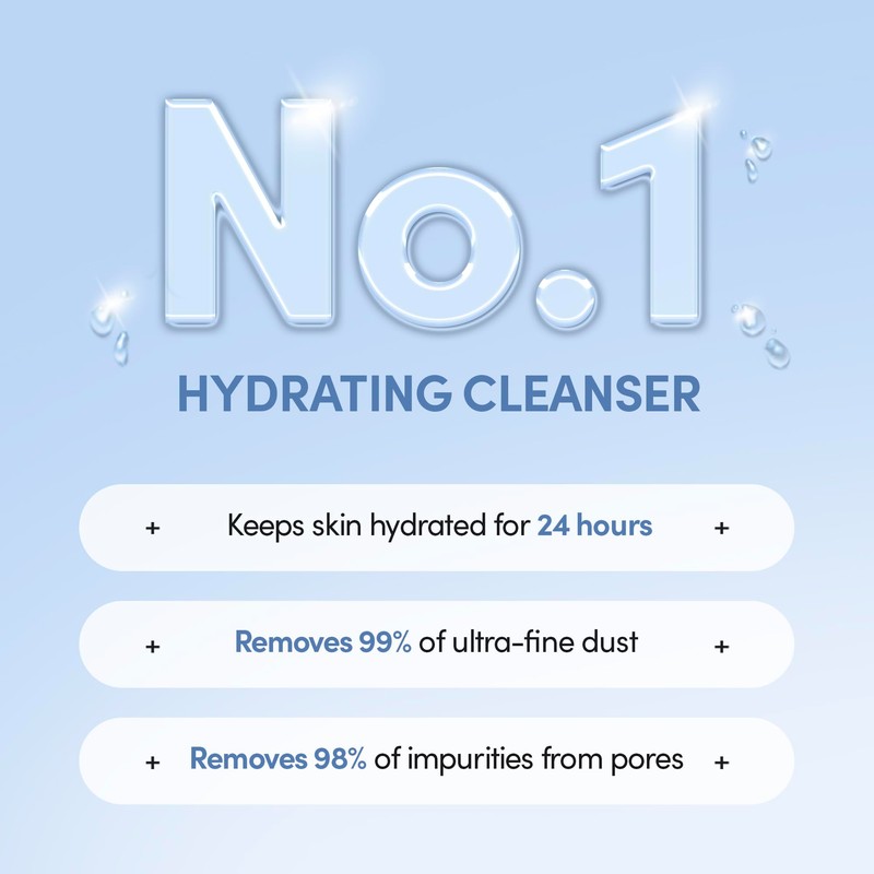 LAGOM Cellup Micro Foam Cleanser, Hydrating Deep Cleansing Face Wash,