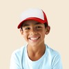 DALIX Kids Trucker Cap Youth Hat in Red and White