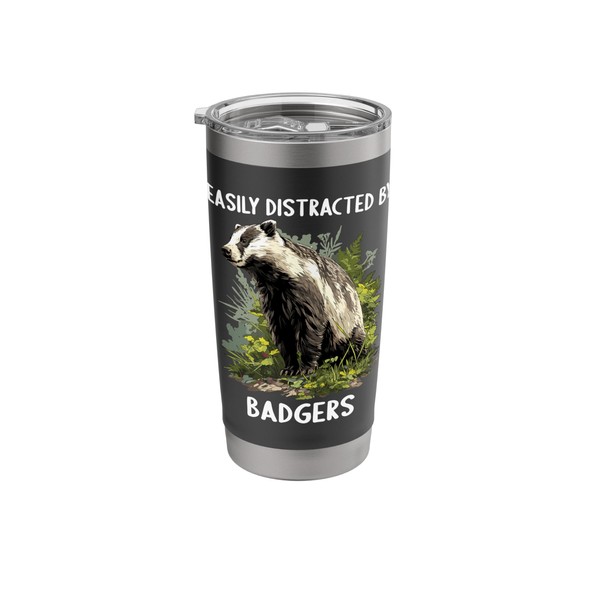 Easily distracted by Badgers Badger Stainless Steel Insulated Tumbler